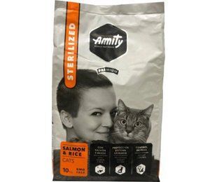 Сухий корм Amity Sterilized Salmon 10 кг для стерилізованих кішок і кастрованих котів, з лососем 115STERSALM10KG фото