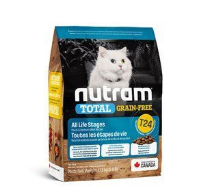 Сухой корм T24 Nutram Total Grain-Free Salmon & Trout 1.13 кг беззерновой для кошек, лосось форель T24_(1,13kg) фото