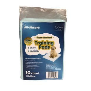 Пелюшки All Absorb БЕЙСИК 60х45 см / 10 штук, TRP-A05 136454 фото