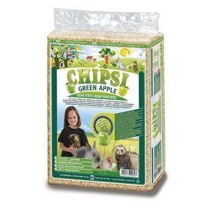 Гігієнічний наповнювач для гризунів Rettenmaier Chipsi Green Apple 60 л тирсу JRS300082/0823 фото