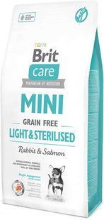 Brit Care Mini Light & Sterilised 7 кг беззерновой гипоаллергенный корм для собак миниатюрных пород 170787/1081 фото