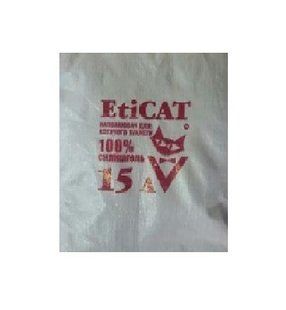 Наповнювач силікагелевий для котячого туалету EtiCAT 15 л 6,3 кг 29490 фото
