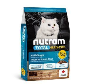 Сухой корм T24 Nutram Total Grain-Free Salmon & Trout 5.4 кг беззерновой для кошек с лососем и форелью T24_(5.4kg) фото