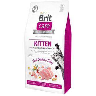 Brit Care Cat Kitten Growth and Developmen 7 кг Корм для кошенят усіх порід, гіпоалергенний з м'ясом індички 171277/0662 фото