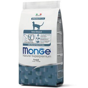 Monge Cat Monoprotein Sterilised з фореллю 0,4 кг 70005463 фото