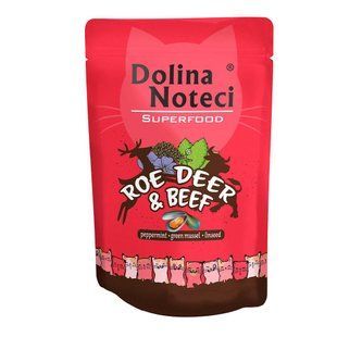 Пауч Dolina Noteci Superfood для кошек с косулей и говядиной,85 гр DN85(722) фото
