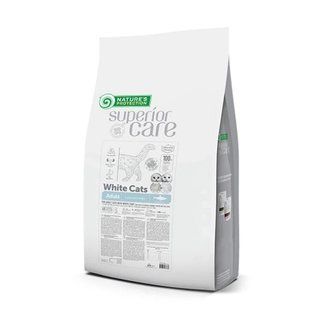 Сухий беззерновий корм Nature's Protection Superior Care White Cats для дорослих котів, з оселедцем, 7 кг NPSC47633 фото