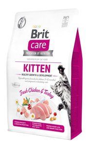 Brit Care Cat GF Kitten HGrowth & Development 2 кг Корм для кошенят всіх порід, які годують і вагітних кішок 171278/0679 фото