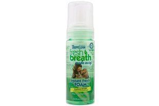 Мятная пенка Tropiclean Instant Frech Foam для поддержания здоровья десен и зубов для кошек и собак, 128 мл 1022 фото