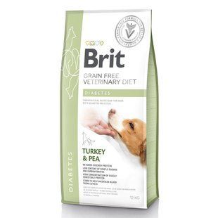 Сухой корм Brit GF VetDiets dog Diabetes 12кг для собак всех пород при сахарном диабете с индейкой и горохом 170942/528097 фото