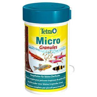 Сухий корм для дрібних акваріумних риб Tetra в гранулах &laquo;Micro Granules&raquo; 100 мл (для всіх акваріумних риб) 710337/756861 фото