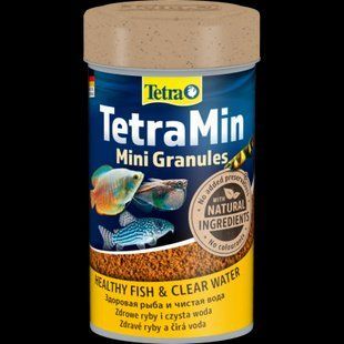 Tetra Min Mini Granules 100ml гранулированый корм для маленьких видов рыб 199057 фото
