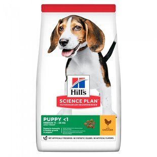 Hill's Science Plan Medium Puppy Lamb and Rice 2,5 кг сухий корм для цуценят середніх порід з ягням і рисом 604270 фото