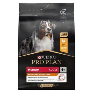 Сухий корм Purina Pro Plan Medium 3 кг для собак середніх порід з куркою 12279419 фото