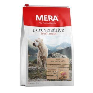 Сухой корм Mera Pure Sensitive Adult Rind&Kartoffel 12.5 кг для взрослых собак, с говядиной и картофелем 57450 фото