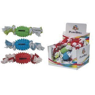 Игрушка для собак Бейсбол. мяч с канатом, резина, 26см C6098430 фото