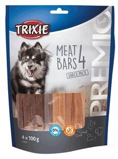 Лакомство для собак Premio 4 Meat Bars с курицей, уткой, бараниной и лососем 4 x 100 г 31853 фото