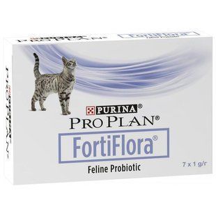 Пробиотик Purina Pro Plan FortiFlora Feline Probiotic, для поддержки микрофлоры ЖКТ у кошек и котят, 7 г 12507702 фото