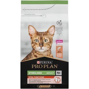 Сухой корм Pro Plan Cat Sterilised Salmon 0.4 кг для стерилизованных кошек и кастрированных кошек с лососем 12539083 фото