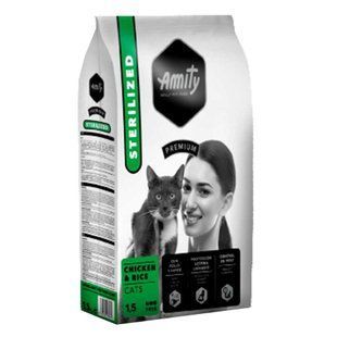 Корм для котів AMITY Sterilized Chicken, для стерилізованих, з куркою, 1.5kg 965STERCHIC1.5KG фото