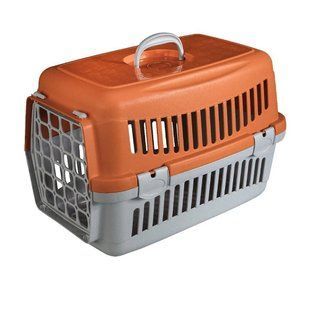 Переноска AnimAll CNR-102 для котів і собак, сіро-помаранчева, 48.5&times;32.5&times;32.5 см 160431 фото