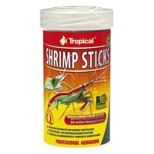 Сухий корм для креветок і раків Tropical в паличках &laquo;Shrimp Sticks&raquo; 100 мл 63363 фото