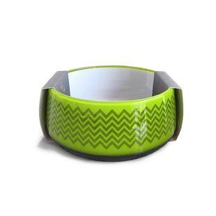 Миска AnimAll Super для собак, з візерунком, зелена, 300 мл 167332 фото