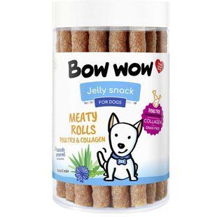 Лакомство для собак "Bow wow" мясные палочки из птицы и коллагена (17 шт/уп) BW224 фото