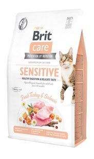 Brit Care Cat GF Sensitive HDigestion & Delicate Taste 2 кг корм для кішок з чутливим травленням 171282/0709 фото