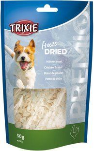 Лакомство Trixie для собак Премио "Freeze Dried" куриная грудка 50г 31606 фото