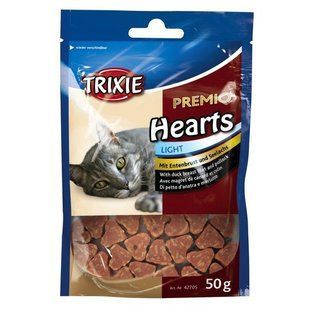 Сердечки для котов Trixie Hearts (утиная грудка минтай) 50 гр TX-42705 фото