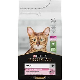 Сухой корм Purina Pro Plan Cat Delicate Lamb для кошек с чувствительным пищеварением, с ягненком, 3 кг 12370531 фото