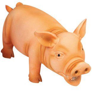 Flamingo Swine Orange игрушка для собак, поросенок реалистично хрюкающий, оранжевый, латекс оранжевый 504214 фото