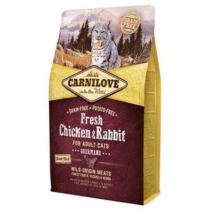 Сухой корм для взрослых кошек Carnilove Frech Chicken & Rabbit 2 кг (курица и кролик) 170874/7397 фото