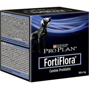 Пробіотик Purina Pro Plan FortiFlora Canine Probiotic, для підтримки мікрофлори ШКТ у собак та цуценят, 30 г 12507698 фото