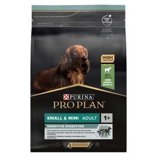 Сухий корм Purina Pro Plan Sensitive digestion 3 кг для дрібних собак з ягням 12377367 фото