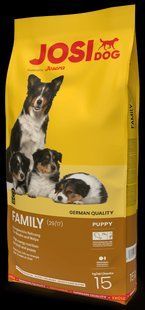 Сухой корм Josera Josidog Family 15 кг для щенков от 2 до 8 месяцев и кормящих собак 50012162 фото