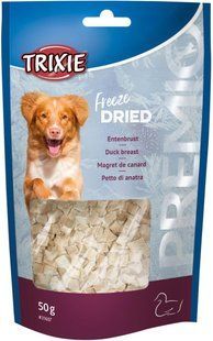Ласощі Trixie для собак Преміо "Reeze Dried" качина грудка 50г 31607 фото