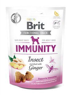 Функциональные лакомство Brit Care Immunity насекомые с имбирем для собак, 150 г 111421/9970 фото