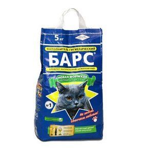 Бентонитовый наполнитель Барс №1 для туалета кошек 5 кг, крупный 3-7 мм 17777 фото