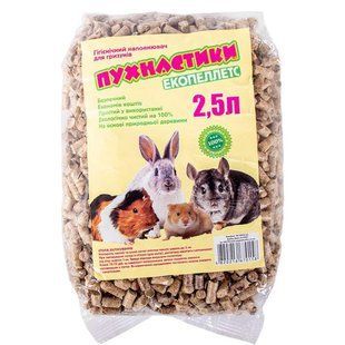 Наповнювач для гризунів з дерева "Пухнастики", 800 гру (2,5л) дерев800гр фото