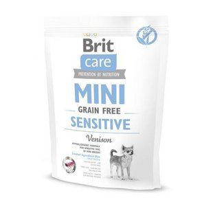 Сухой корм Brit Care GF Mini Sensitive для собак миниатюрных пород с чувствительным пищеварением, с олениной, 170777 фото
