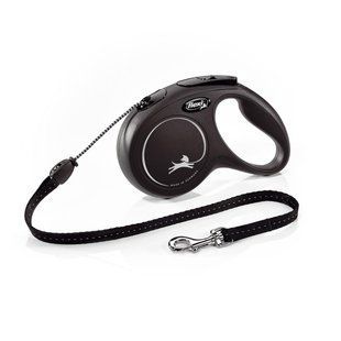 Повідець-рулетка Flexi з тросом New Classic M 5 м / 20 кг Червоний 11791 BLACK Flexi фото