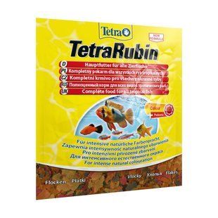 Корм Tetra Rubin 12 г хлопья для окраски рыб 766396 фото