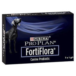 Пробиотик Purina Pro Plan FortiFlora Canine Probiotic, для поддержки микрофлоры ЖКТ у собак и щенков, 7 г 12507701 фото