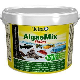 Корм Tetra Algae Mix 10л / 1.75 кг хлопья для всех аквариумных рыб 284746 фото