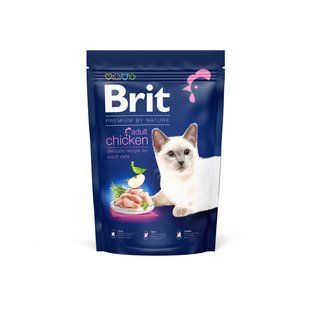 Brit Premium Cat Adult Chicken 1,5 кг сухий корм для дорослих кішок з куркою 171859 фото