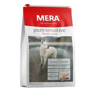 Mera ps Frech meat Truthan&Kartoffel корм для взрослых собак, с индейкой и картофелем 1кг 057181-7126 фото