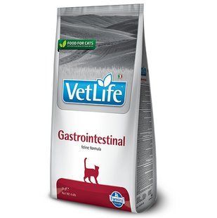 Фарміна сухий корм Vet Life Gastrointestinal дієт. харчування, при захворюванні ШКТ, 2 кг 25340 160386 фото