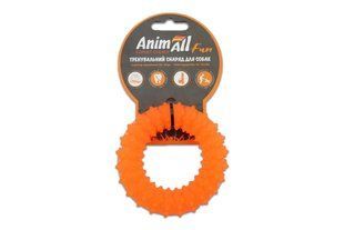 Игрушка для собак AnimAll Fun кольцо с шипами, оранжевое, 9 см 88162 фото